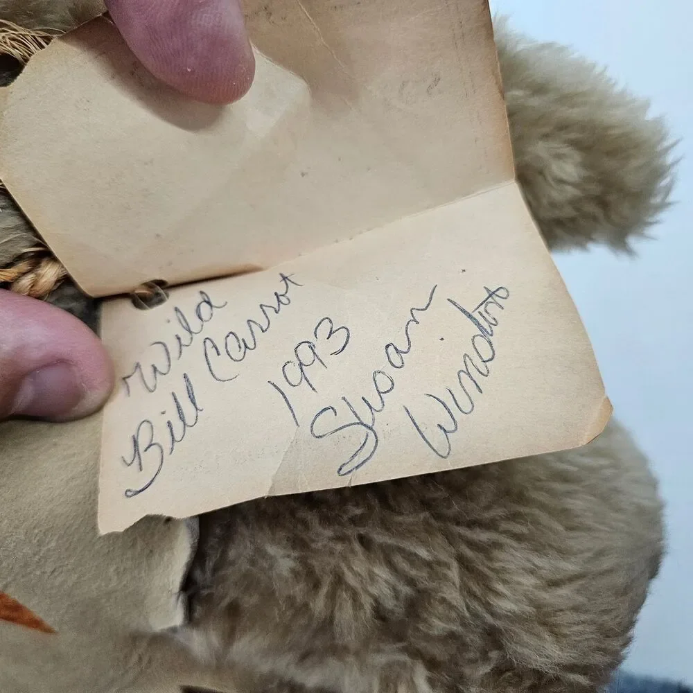 Vintage Simply Stitched Wild Bill Carrot Bunny Rabbit Plush Stuffed Animal 1990s